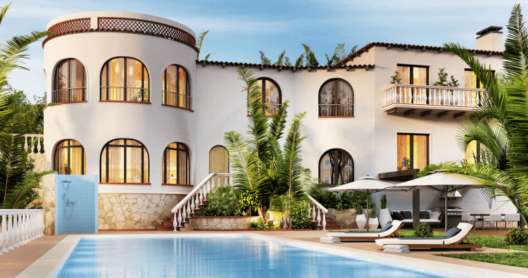 Thiết kế resort phong cách Địa Trung Hải